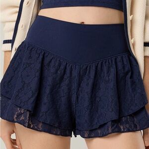 NWT Aerie Navy Lace Skort